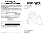 Euro-Pro EURO_PRO IR412 User's Manual