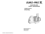 Euro-Pro EP91W User's Manual
