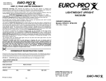 Euro-Pro EP621HR User's Manual