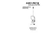 Euro-Pro EP600H User's Manual