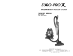 Euro-Pro CW230H User's Manual