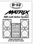 ETI Sound Systems, INC Matrix 200 User's Manual