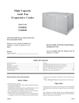 Essick Air FAD242 User's Manual