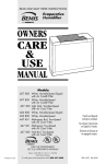 Essick Air 427 300 User's Manual