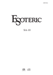 Esoteric SA-10 User's Manual