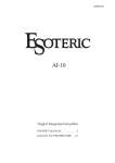 Esoteric AI-10 User's Manual