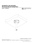 Epson Structural Round Ceiling Plate Installation Guide