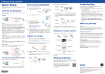 Epson S17 Quick Setup Guide