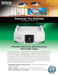 Epson Z8350WNL Product Brochure