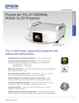 Epson Z11000WNL Product Specifications