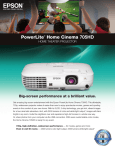 Epson 705HD Product Brochure