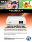 Epson PowerLite 85+ Multimedia Projector Product Brochure