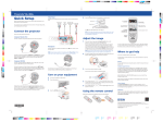 Epson PowerLite 84+ Multimedia Projector Start Here Guide