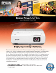 Epson PowerLite 84+ Multimedia Projector Product Brochure