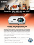 Epson 3LCD Product Brochure