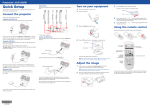 Epson PowerLite 1915 Multimedia Projector Quick Start Guide