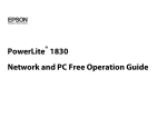 Epson PowerLite 1830 Multimedia Projector Operation Guide