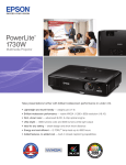 Epson 1730W Product Brochure