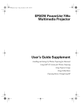 Epson PL 735c User's Manual