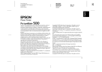 Epson PictureMate 500 User's Manual