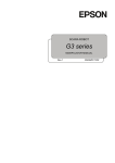 Epson G3 Series User's Manual