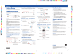 Epson EX3212 Quick Setup Guide