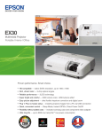 Epson EX30 Product Brochure