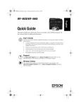 Epson WF-4630 Quick Guide and Warranty