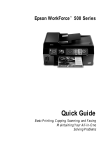 Epson WorkForce 500 All-in-One Printer Quick Guide