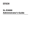 Epson D3000 Administrator's Guide