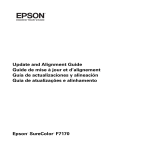 Epson SureColor F7170 Alignment Guide