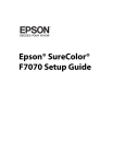 Epson F7070 Setup Guide