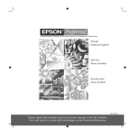 Epson Stylus Pro 7900 Computer to Plate Warranty Statement