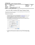 Epson Stylus Pro 4000 Print Engine Product Support Bulletin