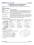 Epson Stylus Color 3000 Ink Jet Printer At-A-Glance