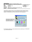 Epson C82 Product Support Bulletin