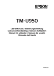 Epson Printer TM-U950 User's Manual