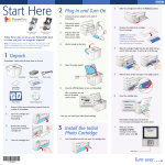 Epson PictureMate Dash Compact Photo Printer - PM 260 Start Here Guide