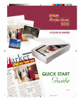 Epson Perfection 600 Quick Start Guide