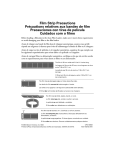 Epson Perfection 2580 PHOTO Precautions