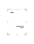 Epson P-6000 Basic Guide