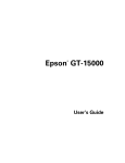 Epson GT-15000 Scanner User's Manual