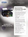 Epson XP-800 Product Specifications