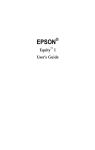 Epson Equity I User's Manual
