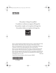 Epson B-300 Supplemental Information