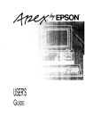 Epson Apex User's Manual