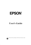 Epson ActionTower 2000 User's Manual