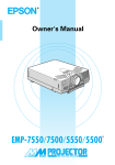 Epson EMP-7550 User's Manual