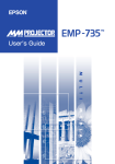 Epson EMP-735 User's Manual