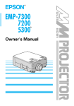 Epson EMP-7300 User's Manual